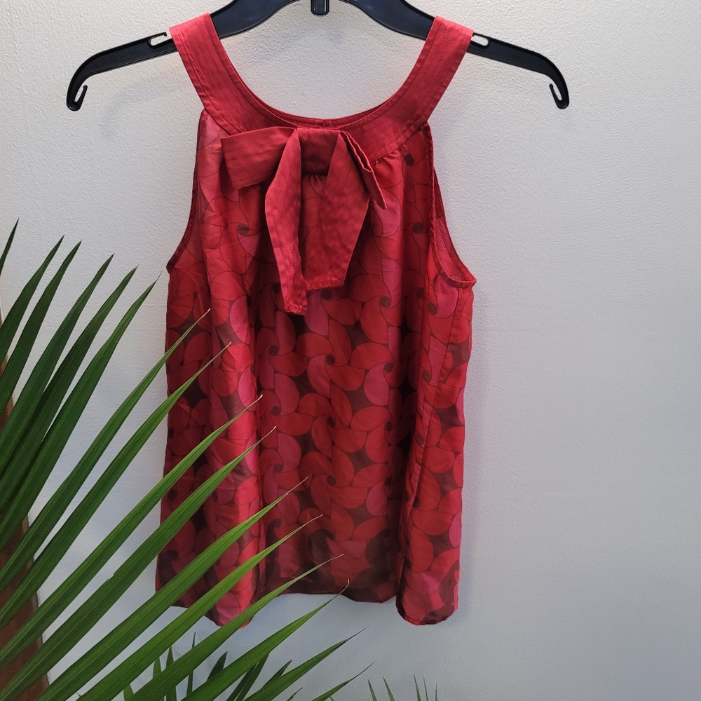 Banana Republic pink bow tank